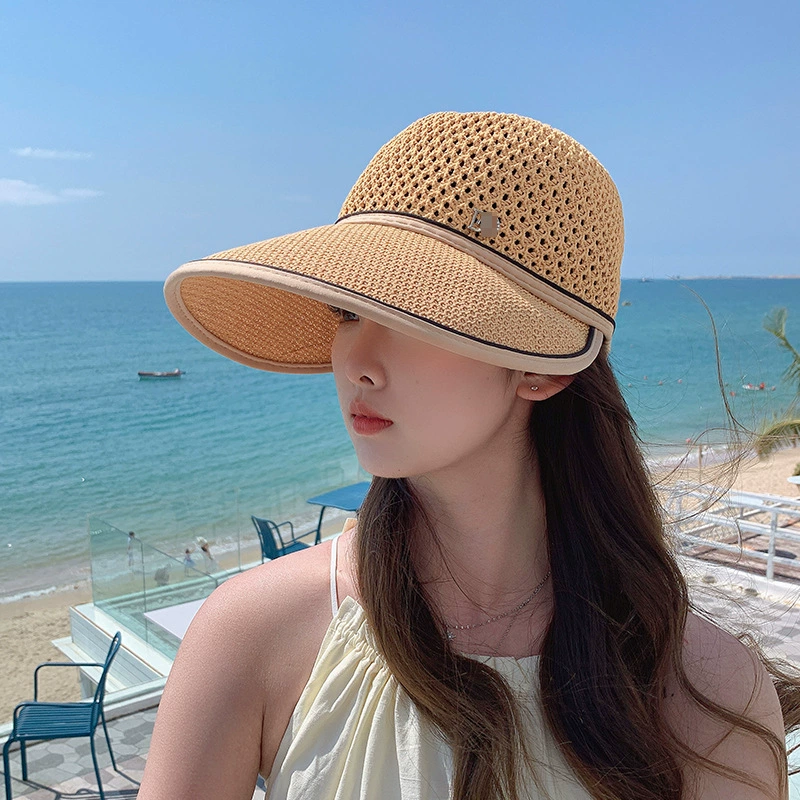 Spring summer knitted travel baseball cap, hat solar-powered, sun protection, wholesale