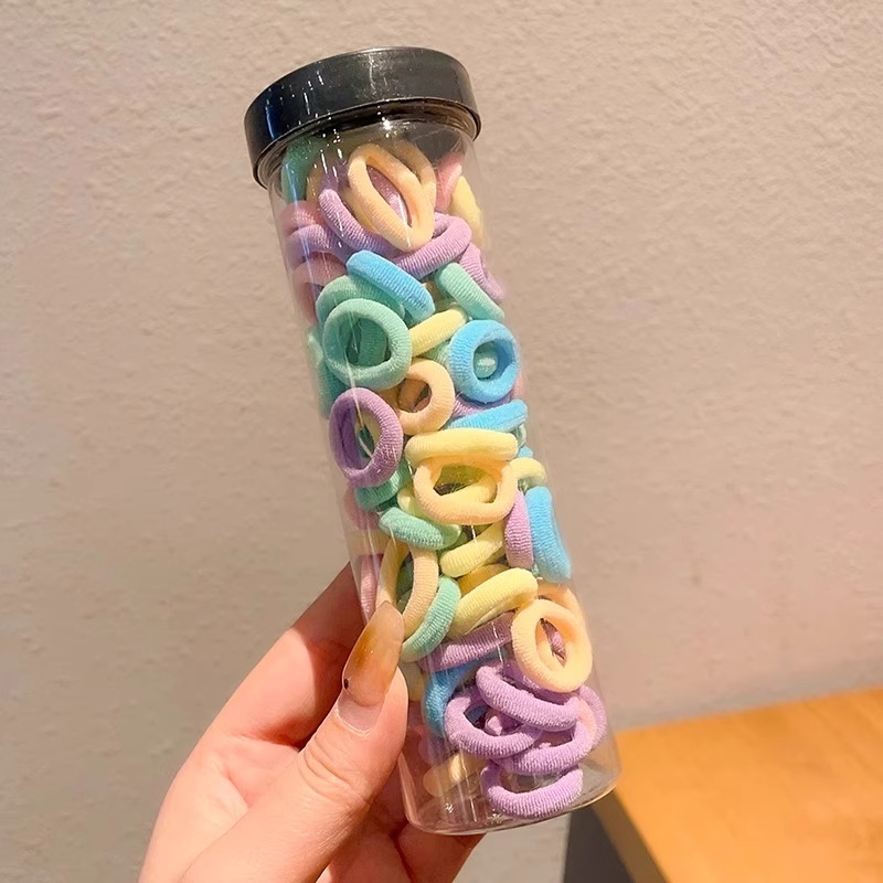 Anillo de cabello de color para niños de alta altura elástica correa durable no daña cabello de niña cabello de cabello de bebé cubierta de cabello