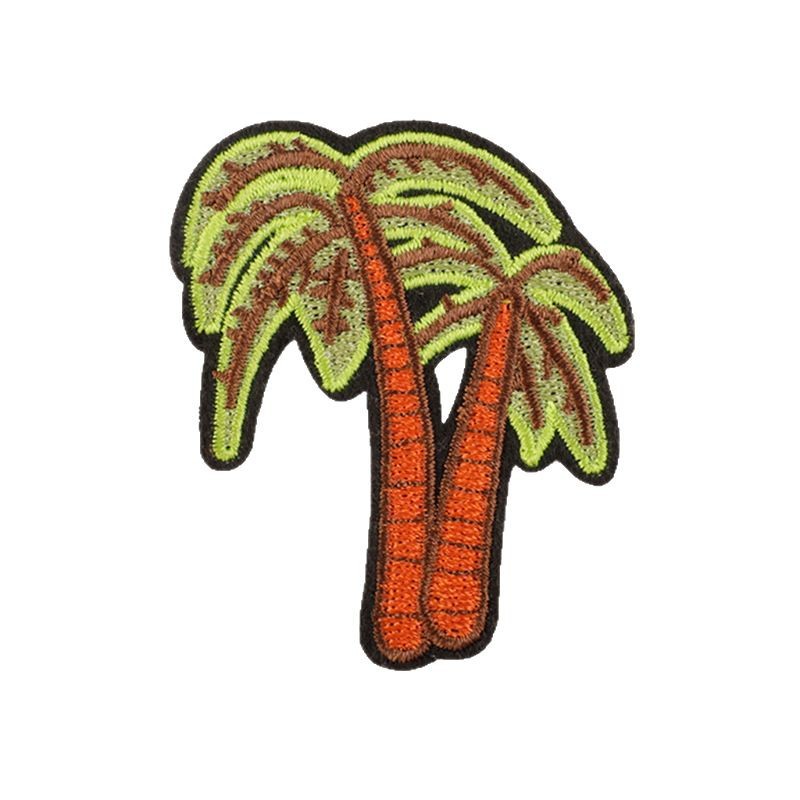 Pichuan bordado de computadora bordado pegatinas árbol mariposa ropa accesorios parche DIY accesorios pegatinas de tela pegatinas de adhesión