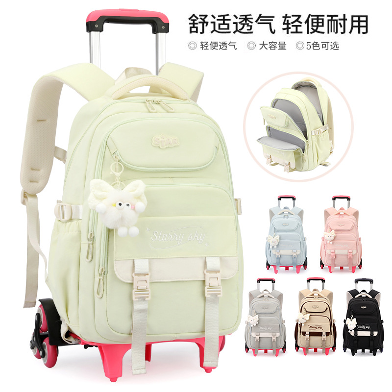 Mochila de pescado natural 3 - 6 grados de moda de alta capacidad mochila de estudiantes de secundaria escalera ligera caja de tracción