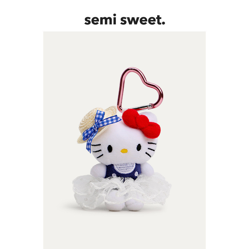 中古斗篷kitty猫包包挂件可爱哈喽kt毛绒公仔凯蒂猫书包挂饰礼物|undefined