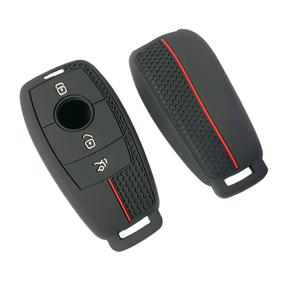 Suitable for Mercedes-Benz key cover new E-class E200 E300L C- class C260L S-class car key case buckle honeycomb