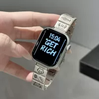 Новый металлический ремешок S10 с котятами для Apple Watch, 38/40/41 и 42/44/45/49 мм, в цветах