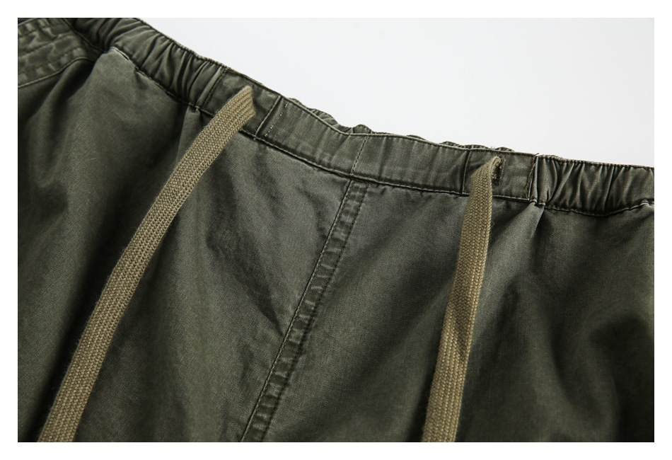 OUSWE China-Chic gewaschene gebrauchte Overalls Herren lockere und vielseitige gerade Freizeithose Deckhose RK67_voghion.com