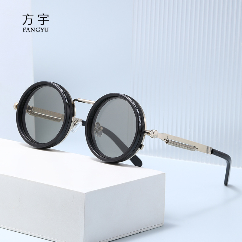 New Sunglasses Nd Nine-Speed Retro Round Frame Polarized Sunglasses Anti-Uv Sunglasses Trendy Literary Glasses New Sunglasses Nd Nine-Speed Retro Round Frame Polarized Sunglasses Anti-Uv Sunglasses Trendy Literary Glasses