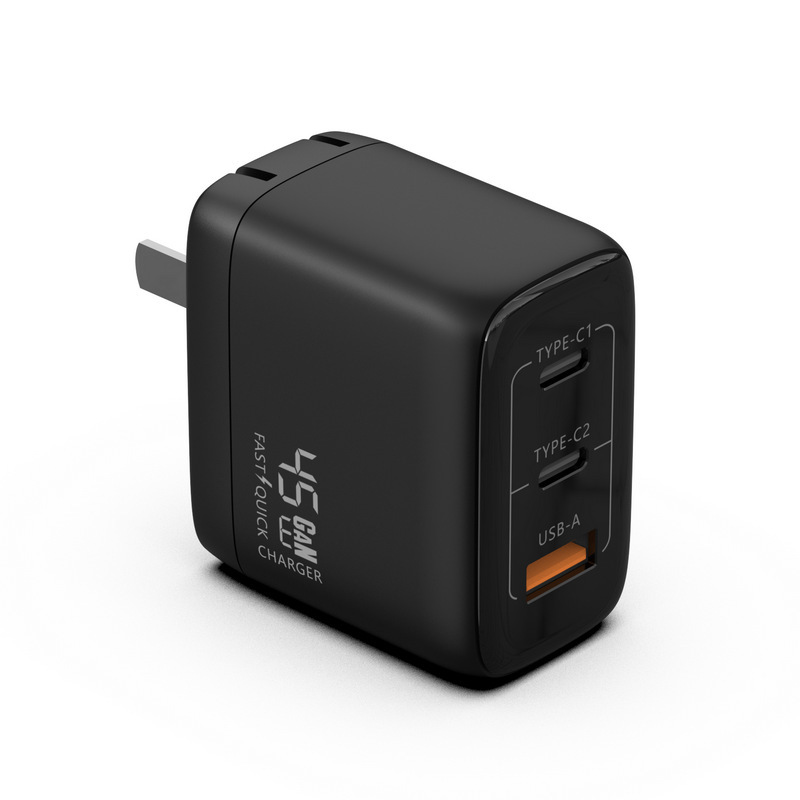 适用IPhone苹果17手机快充器45W氮化镓充电器PD45W三口快充充电器|undefined