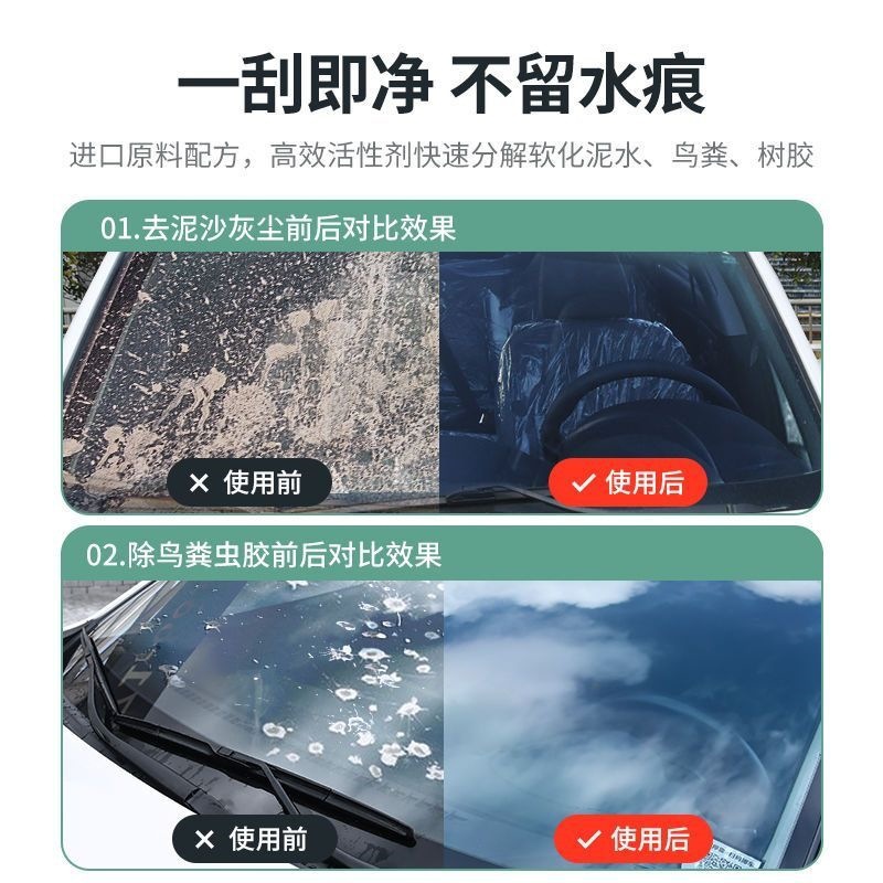Glass water for cars, anti-freeze type, winter car cleaner, oil film remover, suitable for temperatures below -40 degrees, universal for all seasons