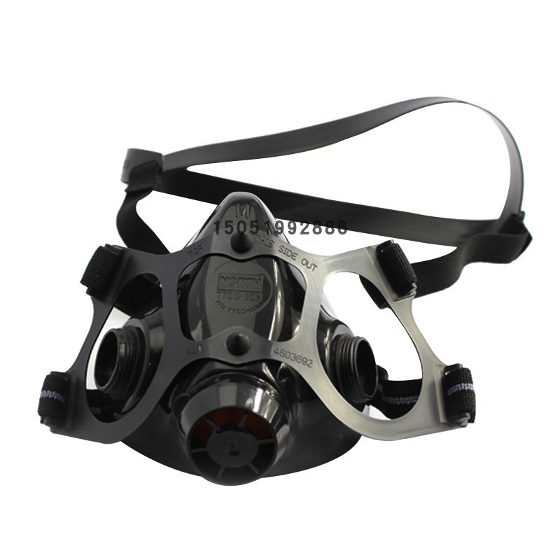 霍尼韦尔770030M面罩 7700系列双滤盒硅胶半面罩防雾防尘异味工业