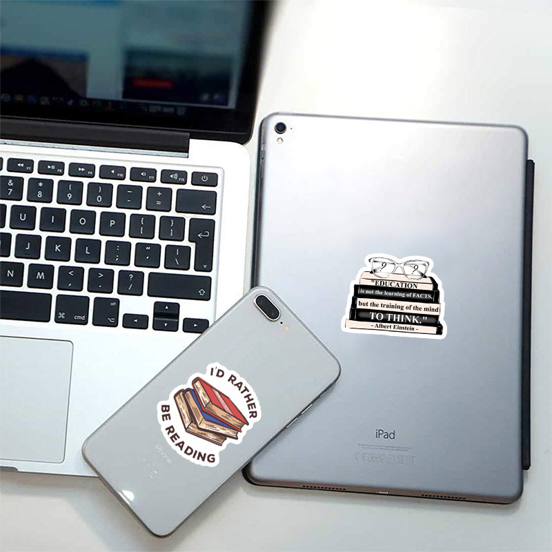 200 pieces to cultivate reading habits series mobile phone computer car tablet luggage stationery airpods sticker