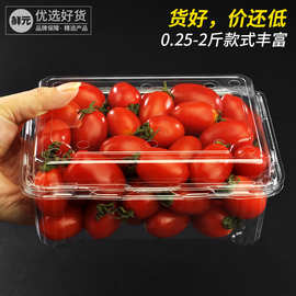 一次性水果包装盒超市一斤装透明塑料盒水果店500M网红草莓打包盒