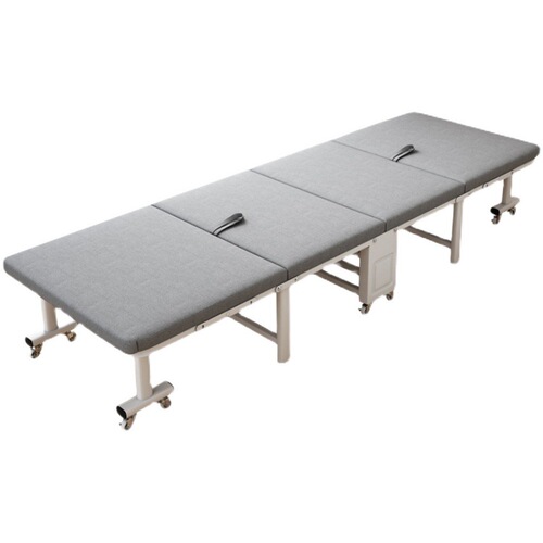 Portable and simple home office lunch break folding sheet single widened solid sleeping recliner military hospital accompanying