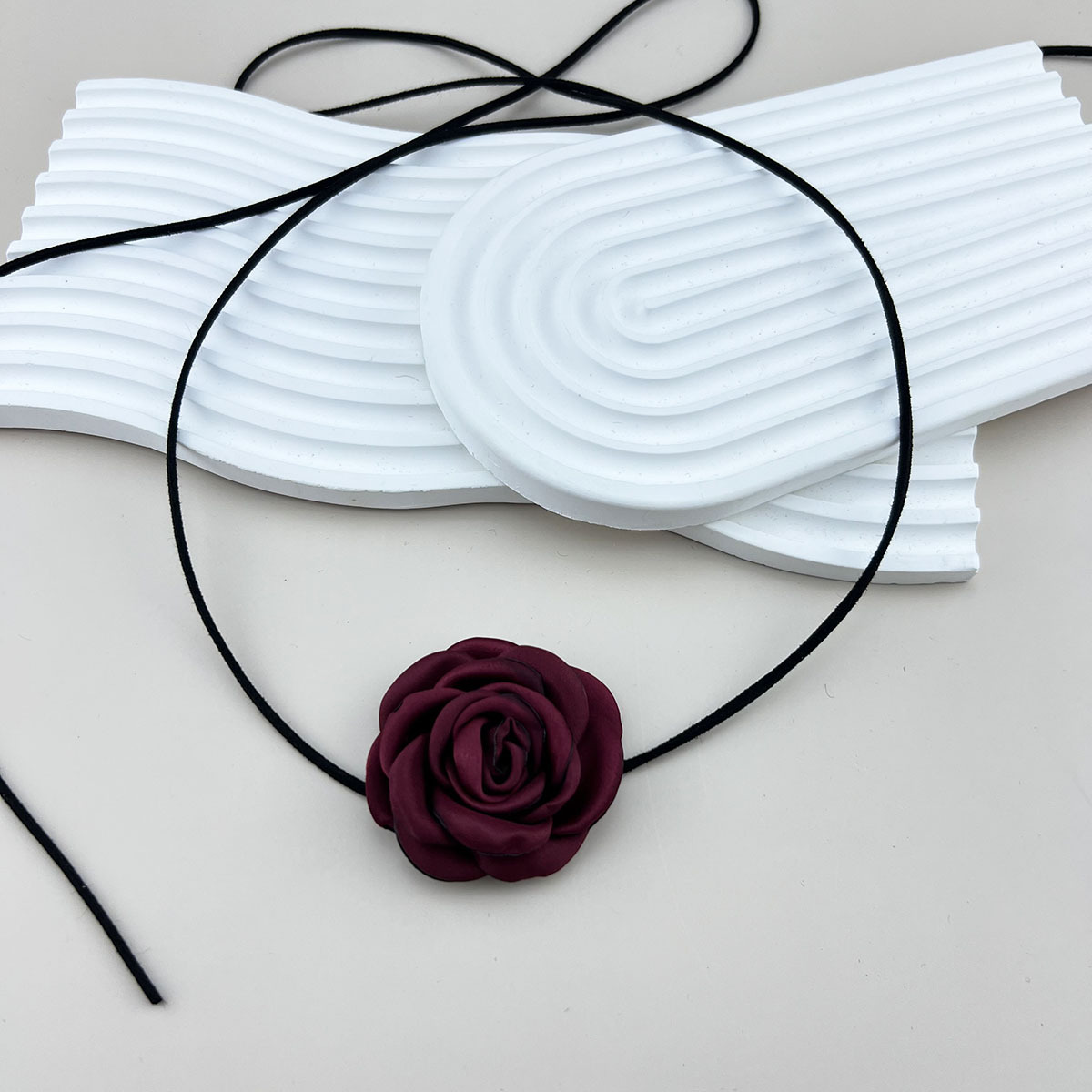 5g Weight Choker Classification Cloth Chain Material 1 Piece Quantity Holiday, Daily Occasion Gauze Material Flower Pattern Women's Gender Elegant Style Elegant Flower Gauze Choker Wholesale 12