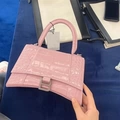 Sakura pink crocodile pattern small size