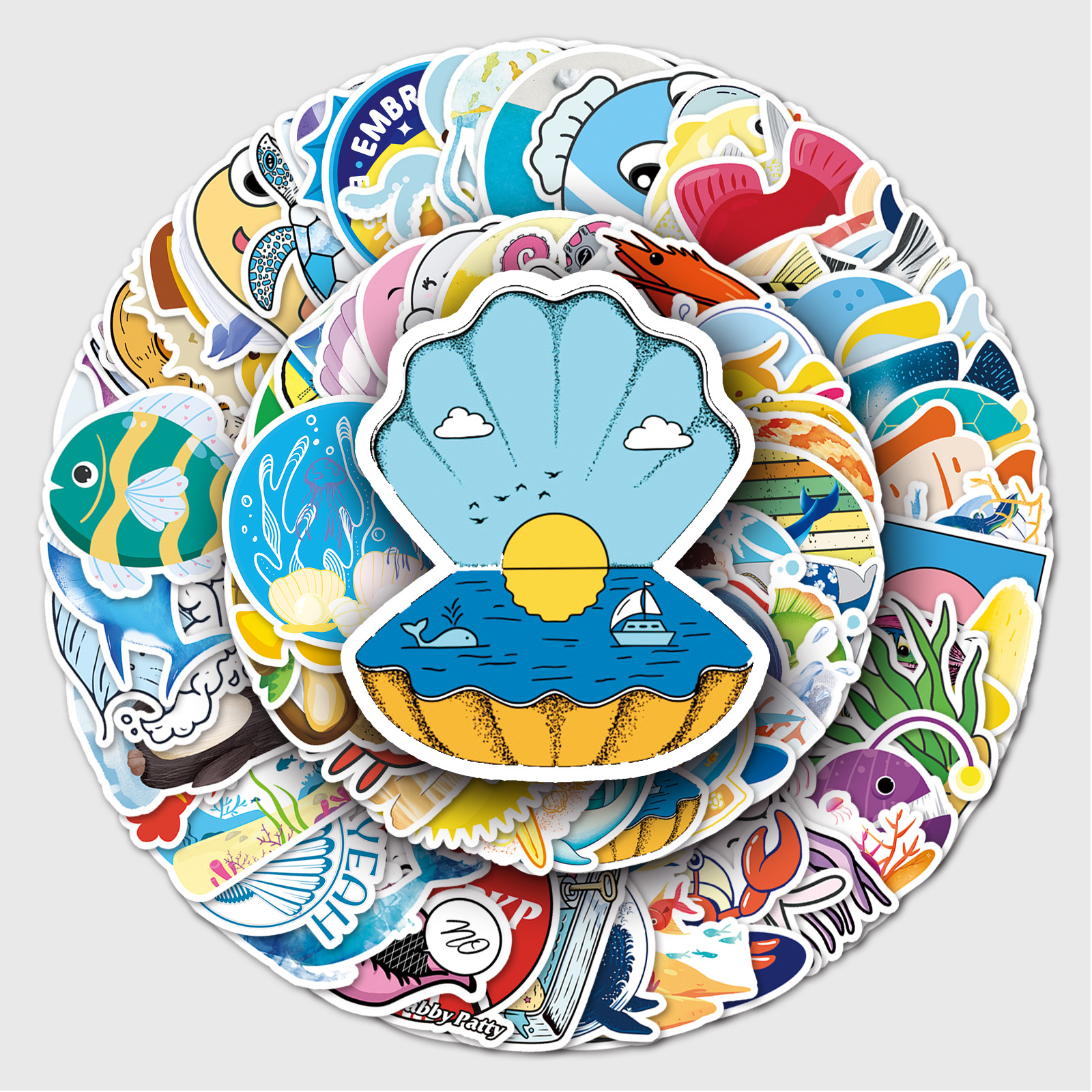 Cartoon marine laptop