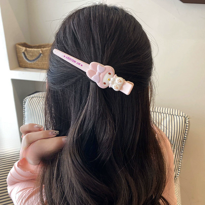  Hello kitty Hairpin One-Way Clip Cartoon Student Gift for Girls' Side Clip Headdress Bangle Clip