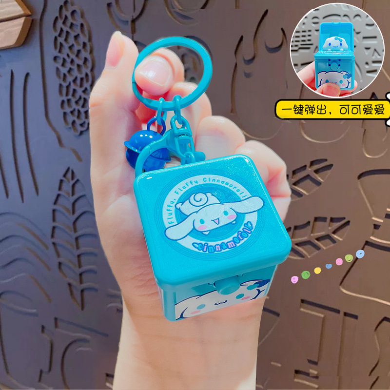 サンリオ漫画サプライズボックス 3D バンプブッククリエイティブキーホルダーかわいいスクールバッグペンダント子供のおもちゃ卸売|undefined