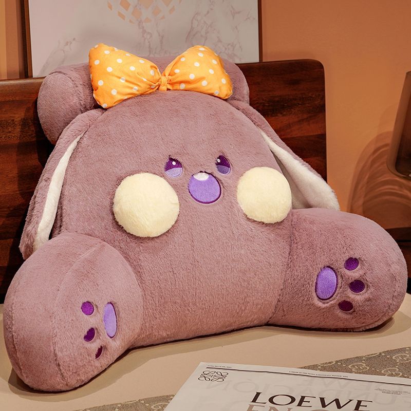 보라색 낙서 토끼