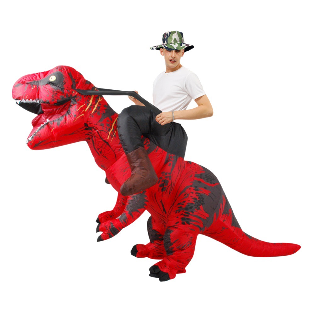 Transfronterizo de Halloween Monte Tyrannosaurus dibujos animados dinosaurio inflable fiesta rendimiento ropa tridimensional dinosaurio ropa inflable