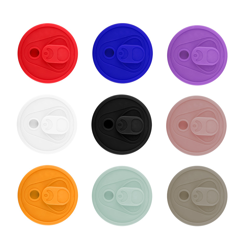 콜라 컵 실리콘 뚜껑; 흰색