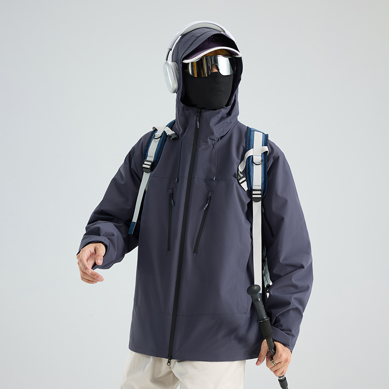 冲锋衣三合一可拆卸情侣两件套户外登山防风防水秋冬季夹克外套|undefined
