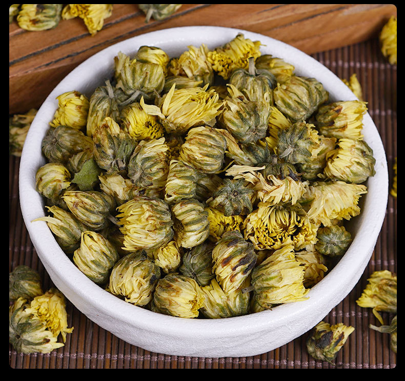 Tai Ju Chrysanthemum Buds (Chrysanthemum morifolium) — Tongxiang Dried Flower Tea, 500g preparation