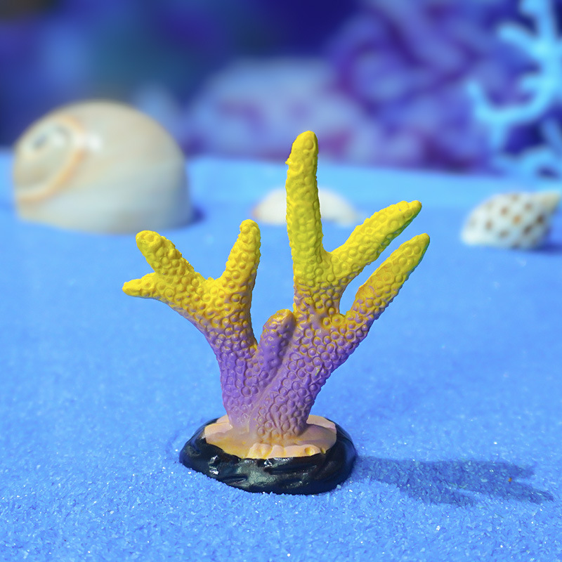 La cuarta temporada del pequeño acuario de coral submarino pecera piscicultura tortuga mini decoración de regalo estrella de mar decoración de algas