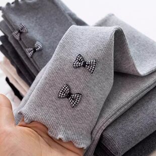 Spring and Autumn Children's Leggings Girls' Baby Girls' Slim-fit Outer Wear Trousers Bow Casual All-match Girls' Pants