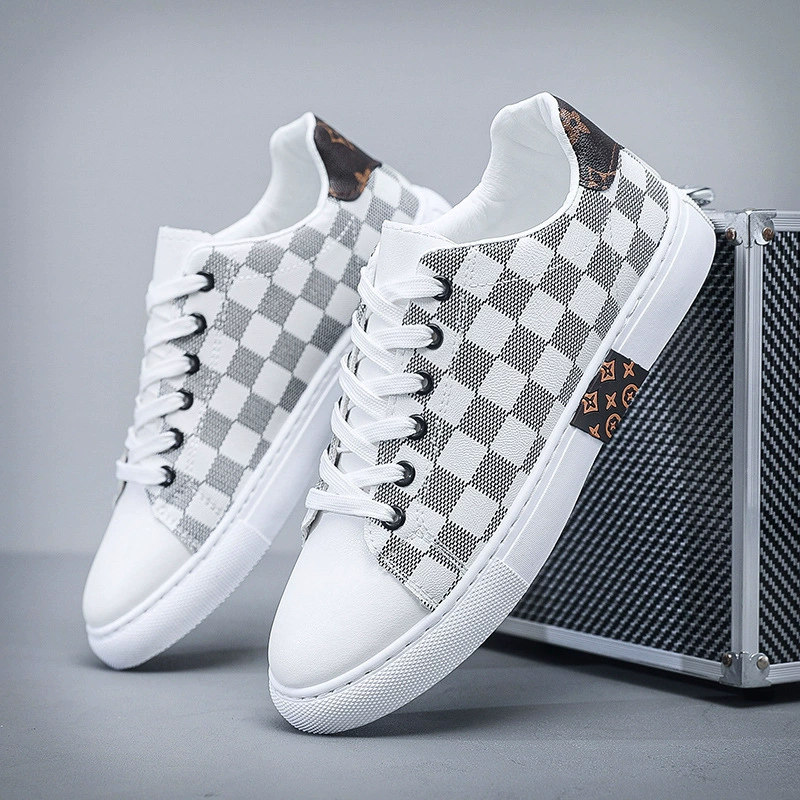 Европейская мужская обувь, осенняя новая повседневная обувь, мужская модная обувь, универсальные белые туфли, мужские спортивные кроссовки с низким берцем, мужские