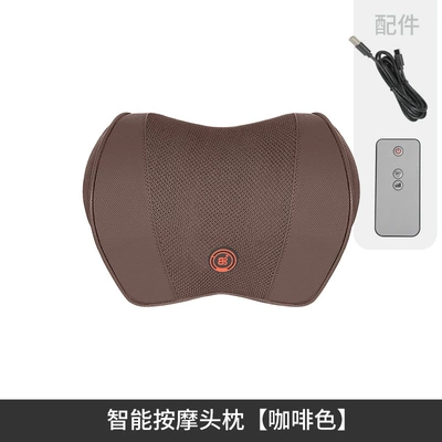 Headrest, Lumbar Support, Car Massage | Headrest - massage-headrest-brown