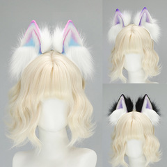 ハロウィン獣耳オオカミ耳カチューシャ手作りダーク星空キツネ耳サブカルチャードーパミンカラフルなグラデーション猫耳