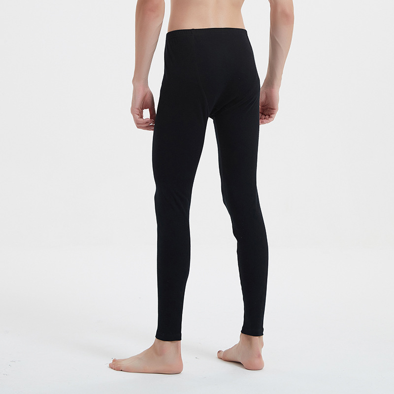Men's silk woolen keep warm demi-season trousers