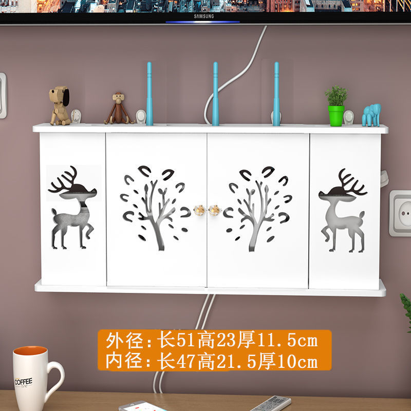 Creativo Punch-free rack de almacenamiento de pared TV Set-Top Box rack de pared dormitorio sala de estar router caja de almacenamiento al por mayor