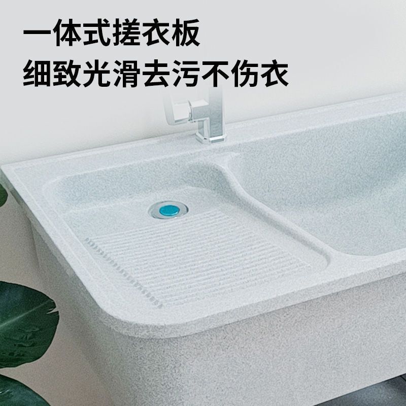 石英石洗衣池阳台家用搓板大理石室外户外洗衣槽庭院双池水池水槽|undefined