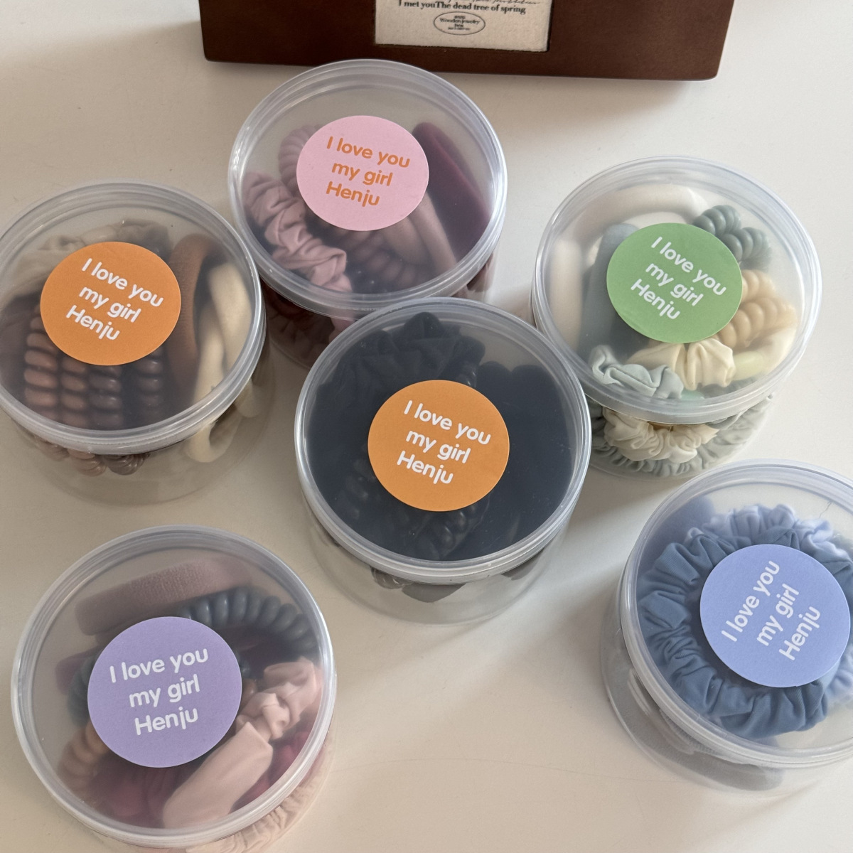 Diez piezas en caja simple doblado línea telefónica bobina de cabello 2024 nuevo versátil de alta elasticidad correa de correa duradera