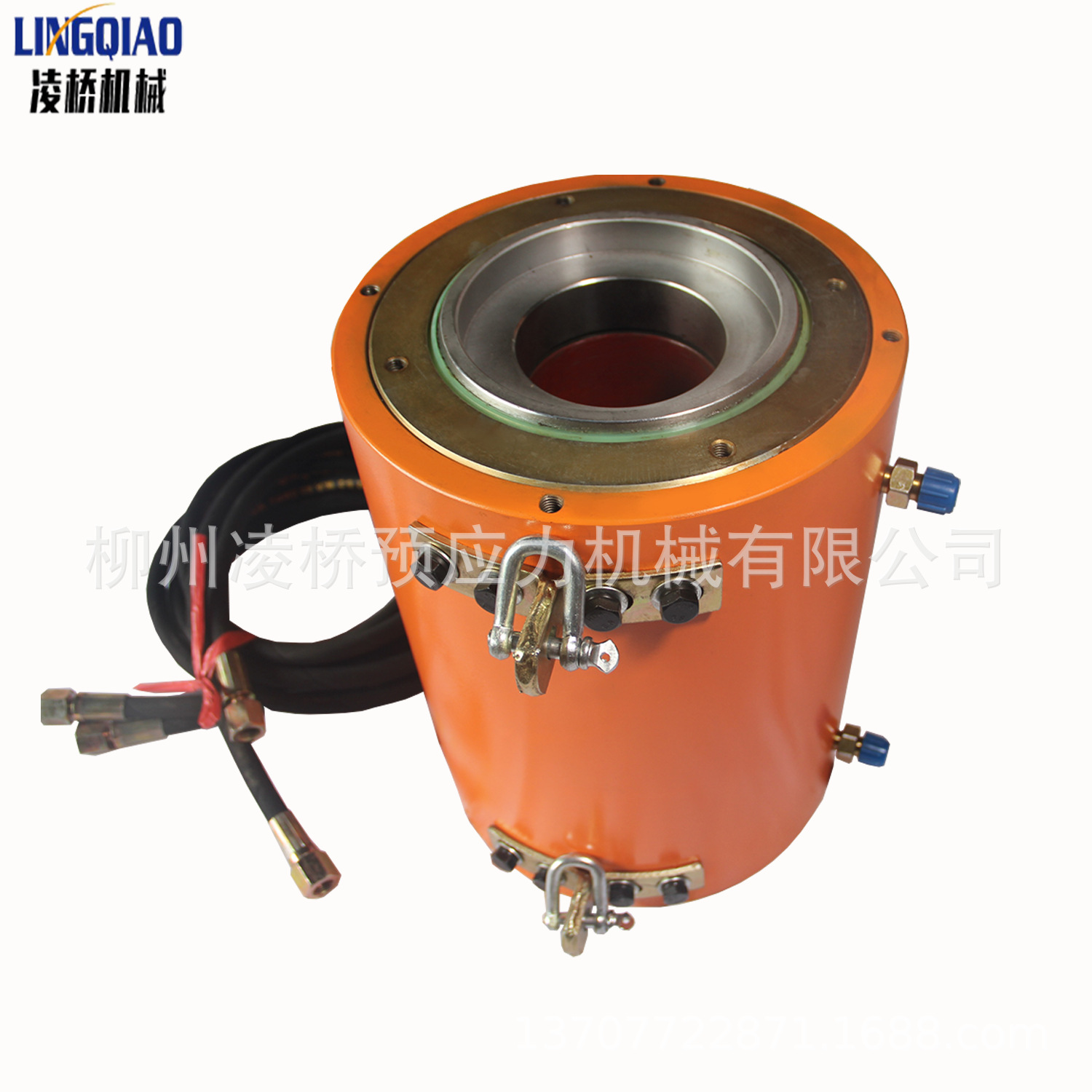 柳州凌桥 厂家直销 钢绞线张拉千斤顶 长行程推挂篮千斤顶