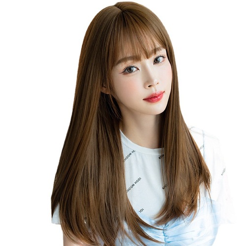  female Long Hair Wig head bang temperament minus age fluffy simulation net