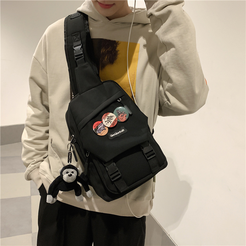 2023 New Leisure Large Capacity Chest Outdoor Versatile Sports Shoulder Bag Waterproof Couple Mobile Phone Student_voghion.com