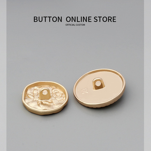 Metal buttons suit suit cuffs sweater coat flower bear golden round buttons accessories clothing accessories