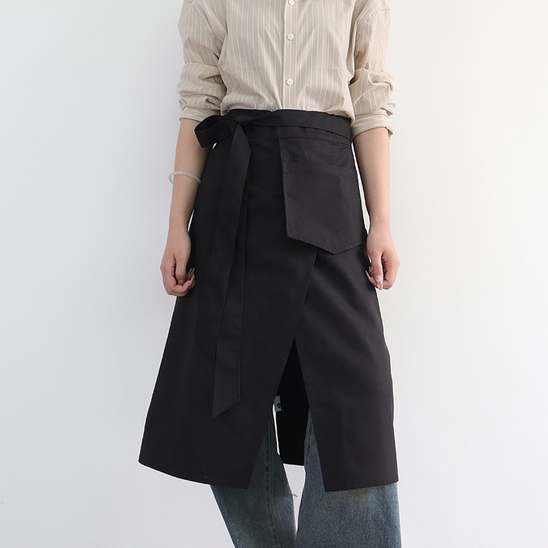 Transfronterizo Amazon poliéster algodón delantal logotipo personalizado panadero chef restaurante camarero ropa de trabajo delantal