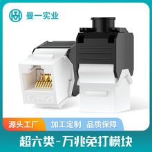 英曼网络模块厂家非屏蔽信息千兆万兆超六类7CAT6A模块配面板插座