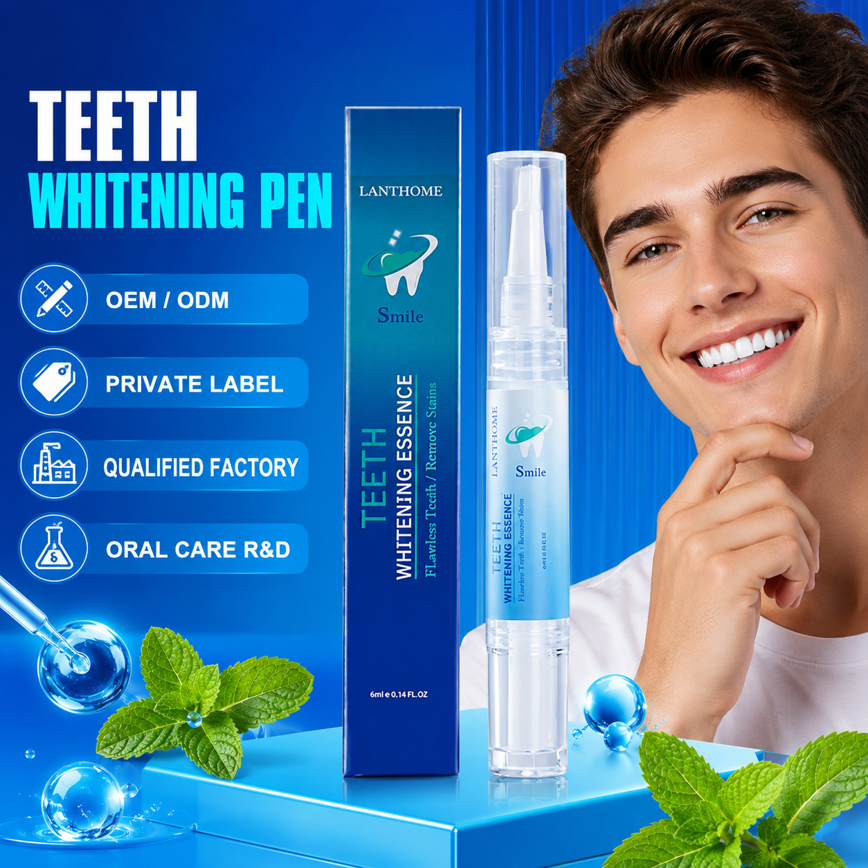 Teeth cleaning pen, beauty teeth cleaning pen, teeth whitening pen, removes yellowing and smoke stains, whitens teeth