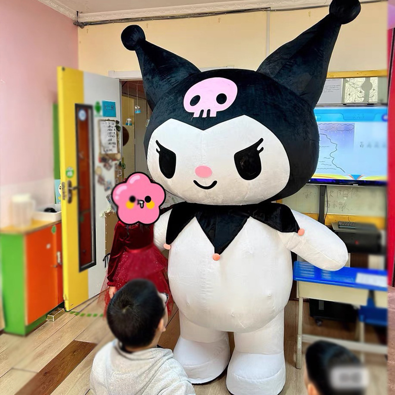 El Comercio exterior TikTok inflable panda gigante muñeca ropa gorila fresa oso Santa Claus ropa de oso polar ropa de pelo largo