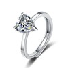 Wedding ring heart shaped for beloved, internet celebrity, wholesale, European style
