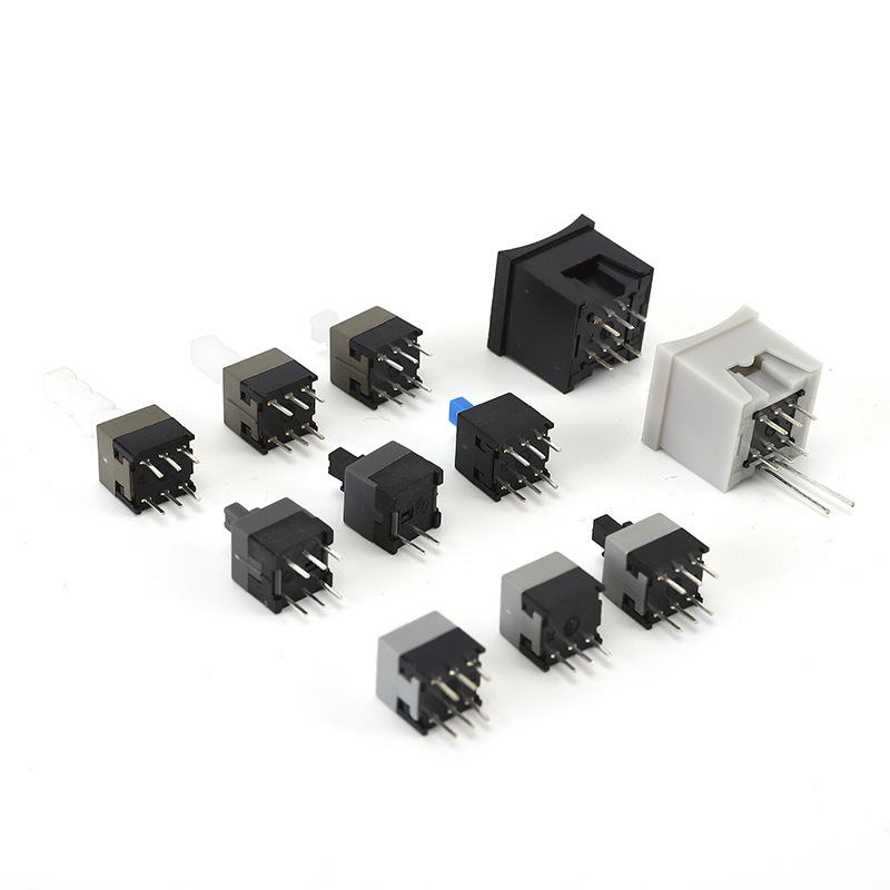 自锁开关8.5*8.5 3脚按键开关 无声无锁轻触开关 8.5*8.5无锁开关