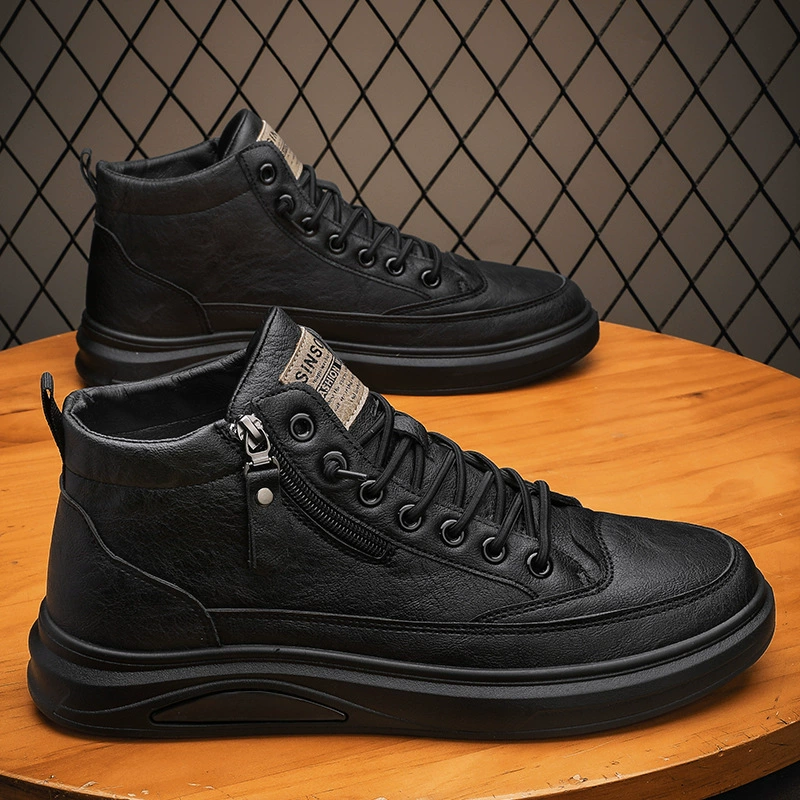 Martens, footwear English style, men's shoes for leisure for leather shoes, high winter sneakers, boots, 2022, autumn