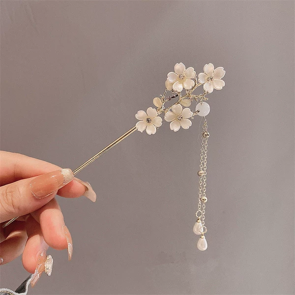 63# Hairpin-Four Little Flowers