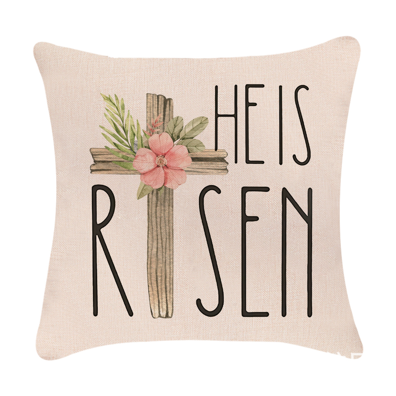 Easter Simple Style Rabbit Letter Linen Pillow Cases Couch & Sofa Decor display picture 4