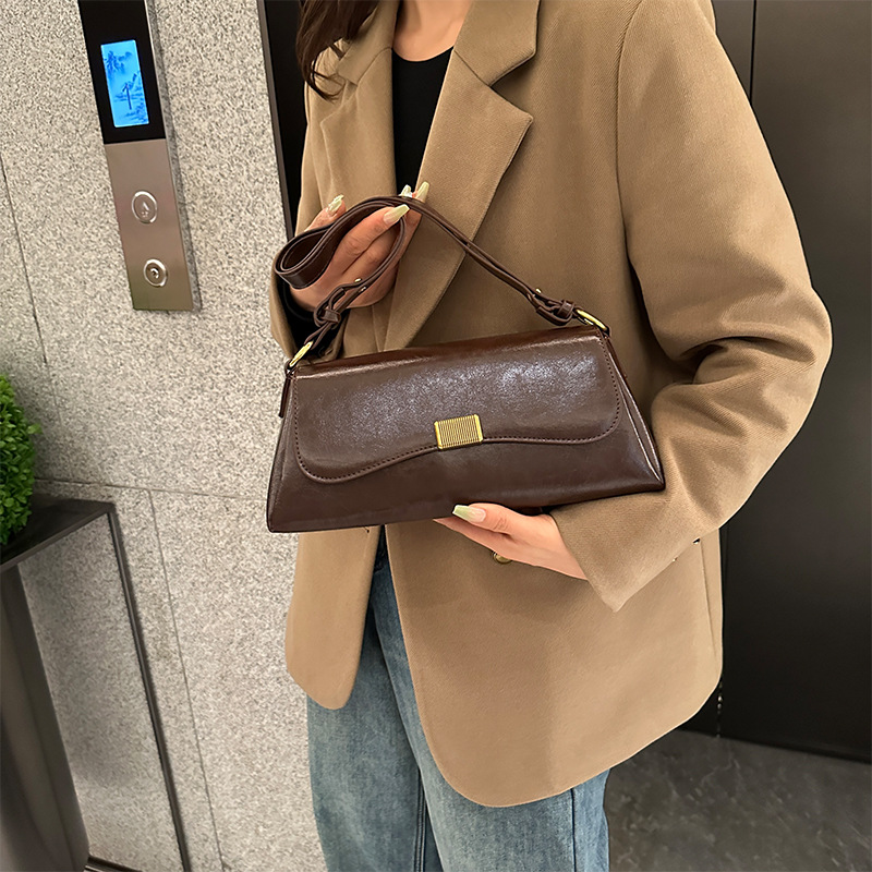 Borsa a tracolla da donna retro in ecopelle minimalista_voghion.com