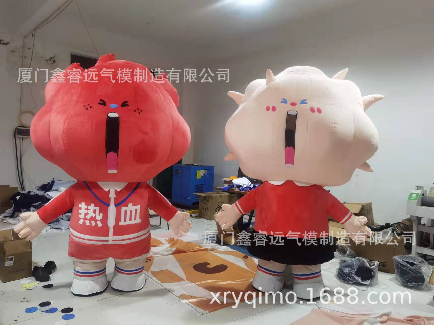 充气毛绒卡通 形象充气卡通 人穿行走卡通 鑫睿远气模