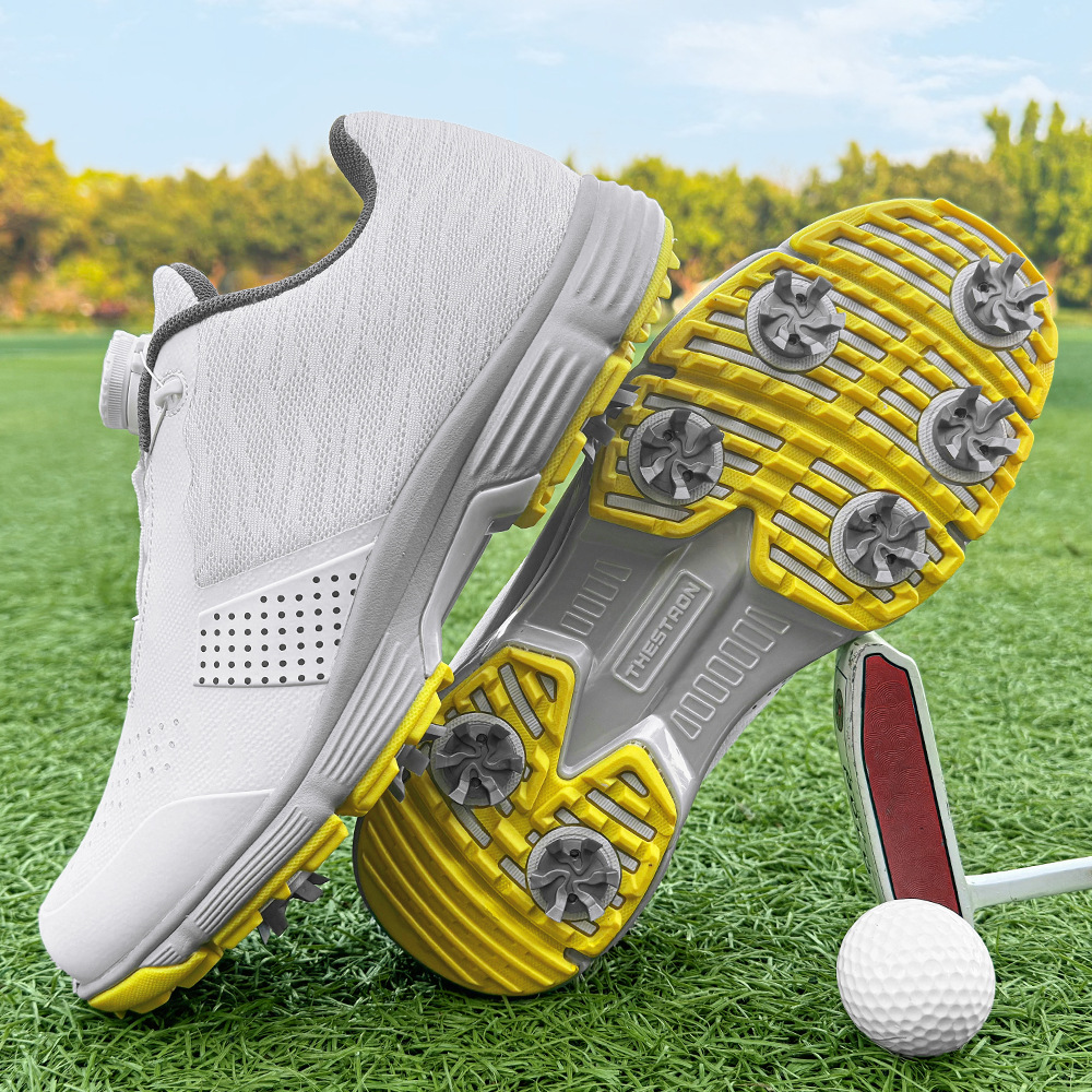 THESTRON 크로스보더 대형 남성용 골프화 스파이크 방수 스포츠 및 레저 골프화